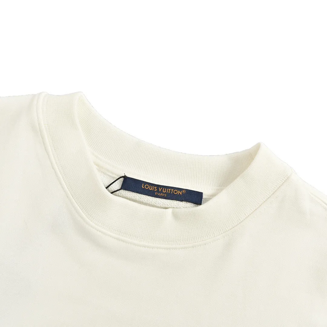 Louis Vuitton/Louis Vuitton 24Fw Western denim heavy embroidered round neck sweatshirt
